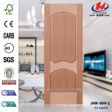 JHK-009-1 Die meisten populären Russland Keller Exterior Doppel-Gebrauch Sapelli Furnier-Holz HDF geformt für Verkauf Tür-Haut